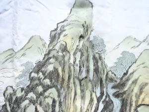 アンティーク　渓谷模様男物長襦袢